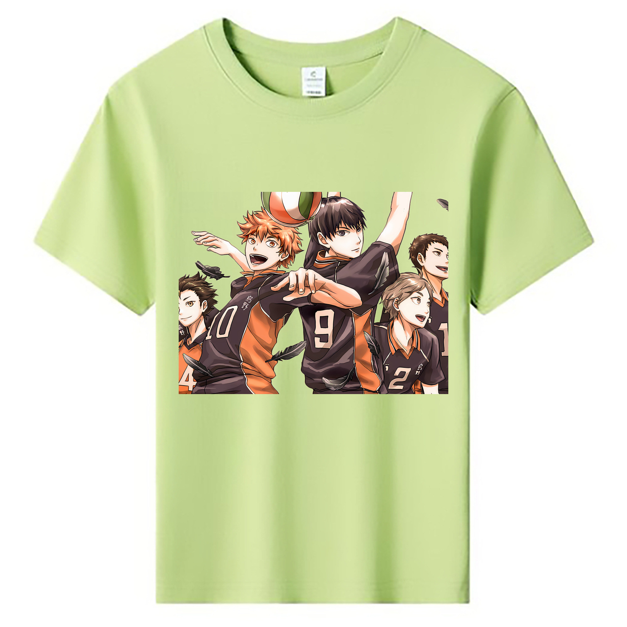 （画像用） ハイキュー!! Haikyu!! 綿100％キッズTシャツ（フロントプリント）